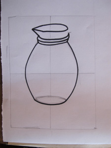 partie vase dessin